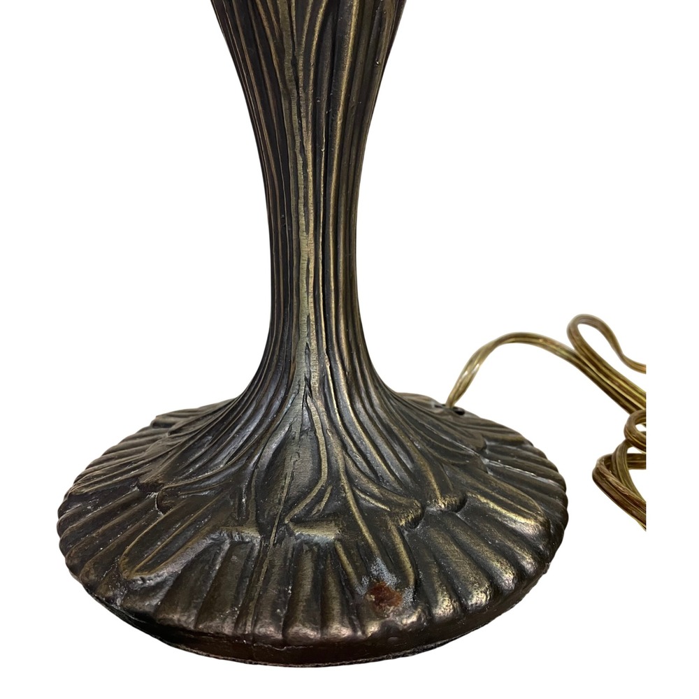 Vintage Tiffany-style Table Lamp Base Bronze Excellent Art Nouveau Style Metal